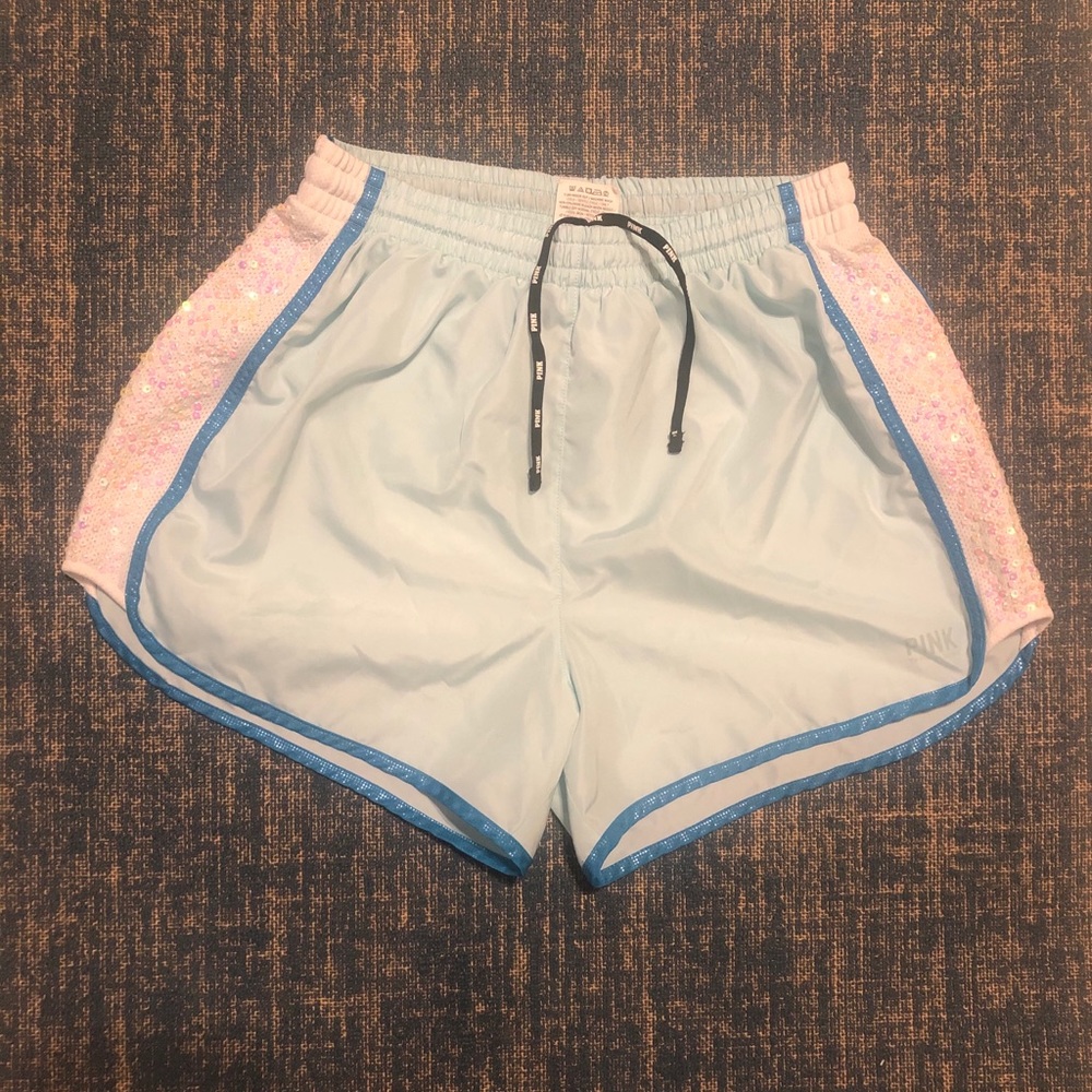 Pink brand running shorts
